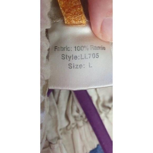 Elan Chambray Jumpsuit Sze L - Picture 7 of 12